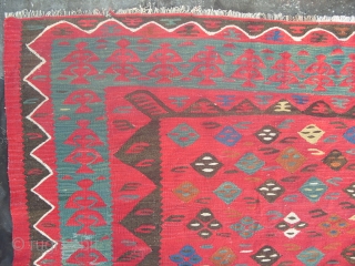 Large Sarkoy Kilim (Sharkoy, Sarköy or Thracian), 300x400 cm (9.10 x 13.1 ft), 19th century, Good condition, Looks much better in flesh. www.rugspecialist.com          