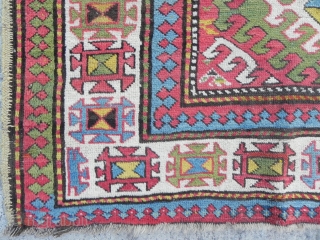 Caucasian Kazak Rug, very good original condition, near full pile, no repairs or issues. second half 19th century. Please ask for images of the new acquisitions.       