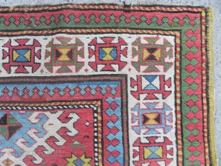 Caucasian Kazak Rug, very good original condition, near full pile, no repairs or issues. second half 19th century. Please ask for images of the new acquisitions.       