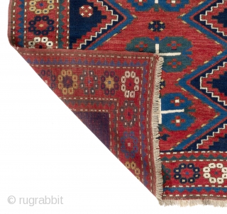 Antique Caucasian Kazak Rug. 4'6" x 7' (136x210 cm), ca 1910, all original, very good  condition, full pile.              