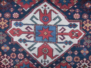 South Caucasian Long Rug, 116x241 cm, good condition, ca late 19th century, a label on the back reads: "St Ermins Hotel, 1914".   www.rugspecialist.com        