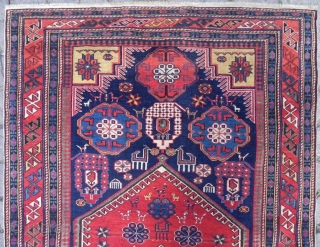 Fine Antique Caucasian Shirvan Rug, very good condition, original sides, late 19th century.  pls ask for images of the new acquisitions.           