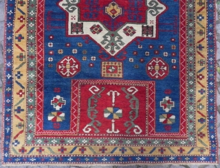 Caucasian Fachralo Kazak Rug, dated 1321 (1903 ad), 152 x 111 cm, Excellent Condition and good pile. pls ask for images of the new acquisitions. www.RugSpecialist.com       