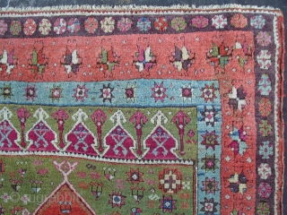 A Splendid East Anatolian Kurdish Rug (Sivas), 62x43 inches (157 x 109 cm),  Ravishing Colours, Very good condition and Full Pile, ca 1870, from a prominent Turkish estate.  www.rugspecialist.com  