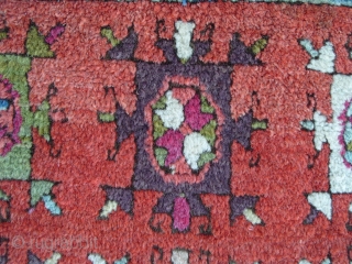 A Splendid East Anatolian Kurdish Rug (Sivas), 62x43 inches (157 x 109 cm),  Ravishing Colours, Very good condition and Full Pile, ca 1870, from a prominent Turkish estate.  www.rugspecialist.com  