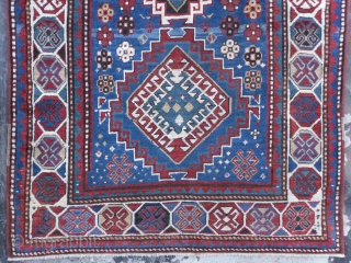 Caucasian Kazak Rug, 1.20 x 2.30 m (3'11" x 7'7"), excellent condition and great colours, second half 19th century. www.rugspecialist.com             