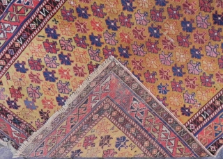 Caucasian Shirvan Rug, 194x97 cm (6x3.3 ft), 19th Century.                        