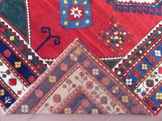 Caucasian Kazak Rug, 8.3x5.1 ft (255x157 cm), second half 19th century, excellent condition. www.rugspecialist.com                   