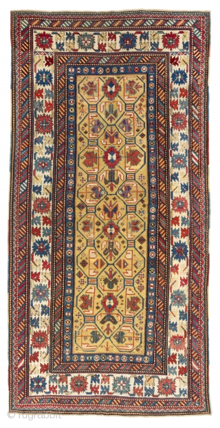 Antique Caucasian Rug, 130x262 cm                            