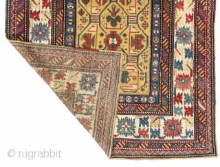 Antique Caucasian Rug, 130x262 cm                            