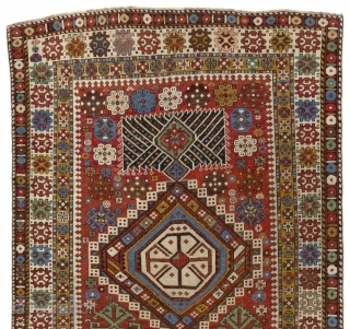 Antique Caucasian Shirvan Rug, 4'3" x 9'  (130x275 cm)                       