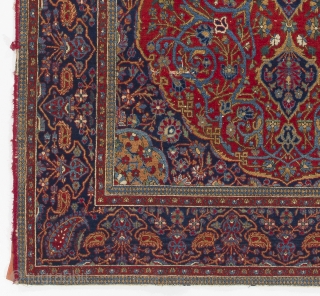 Antique Persian Kashan Rug, 131x210 cm                           