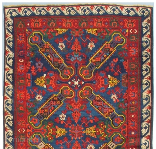 Seichur Runner, 3.7 x 11.6 Ft (110x350 cm), late 19th century. Excellent original condition, full lustrous wool pile, all natural dyes. Provenance: a private collection in England, purchased from Armand Deroyan in  ...