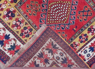 Caucasian Borchalo Kazak Rug, 19th century, 233x120 cm (7.6x3.9 ft). www.RugSpecialist.com                      