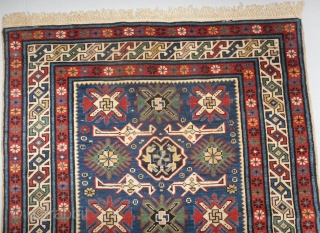 Antique Caucasian Shirvan Kuba Rug, Excellent original condition, full pile,  late 19th century. www.RugSpecialist.com                  