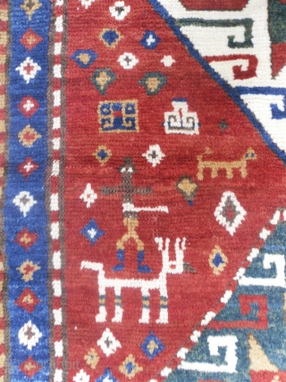 Antique Caucasian Lori Pombak Kazak Rug, 253x154cm, 19th Century. www.rugspecialist.com                       