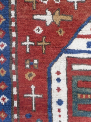 Antique Caucasian Lori Pombak Kazak Rug, 253x154cm, 19th Century. www.rugspecialist.com                       