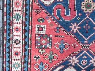 Caucasian Chondzoresk (so called cloudband kazak) Rug from Karabagh Region, late 19th century, good condition. www.RugSpecialist.com                 