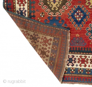 Antique Caucasian Kazak Rug, 4.8 x 6.7 Ft (143x200 cm), ca 1870, stock no: a153. 

here is a high resolution image of it: https://drive.google.com/file/d/0Bz7Alnbetq5uN2o4MGVST29TaW8/view?usp=sharing

some more antique rugs in stock: https://drive.google.com/file/d/0Bz7Alnbetq5uN2o4MGVST29TaW8/view?usp=sharing   