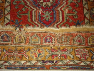 Central Anatolian Turkish Yastik. Great colors. 2X3.5 or 61X104 Cm.                       