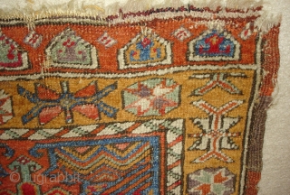 Central Anatolian Turkish Yastik. Great colors. 2X3.5 or 61X104 Cm.                       
