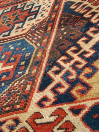 Caucasian Borchalo rug in good condition. Size: 48X93 inches, 122X236 Cm.
                      