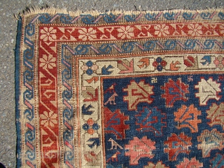 Caucasian Kuba rug. Wool foundation with some wear and oxidation as shown. 

Measures 48" X 65".... 122X165 cm               