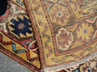 Kurdish rug with Wear as shown.
Measures 44" X 77".....112X196 cm                       