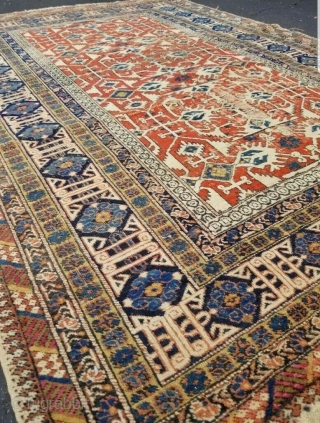 Rare Lotto pattern Haj Jalili Rug. 4.5 X 6.2                        