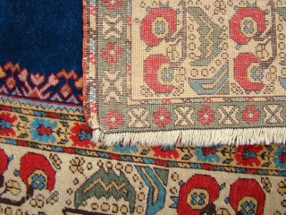 Turkish Prayer rug with good short pile, lightly oxidized brown. Size: 4'1"X6'4"                     