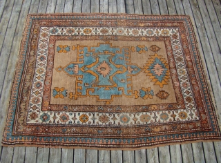 NW Persian Bakhshaish small rug with wool foundation. 4'4"X5'8" OR 132X172 Cm.
                     