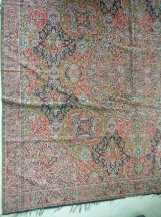 Rare French moon shawl rare design 
Very good condition 180 square size                     
