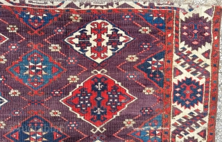 Antique Turkman Main Carpet Chodor -cm 2.85 x 2.05- 19th century
All Natural colours - To be repaired & has old restaurations
Soft wool rug
for more info
info@anatoliantappeti.com
sadettinufuklar@gmail.com
        