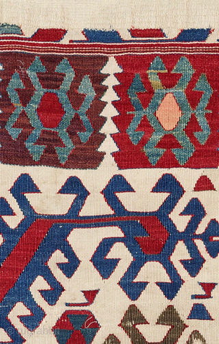 Central Anatolia Hotamis Fragment Kilim mounted on linen
Collectable rug
cm 168 x 158 cm
mid 19th century
