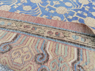 TURKESTAN  OASI DI YARKAND  CM  4,15 X 2,20.  19TH CENTURY MOR INFO PLEASE CONTACT INFO@ANATOLIANTAPPETI.COM