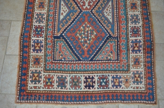Nice early Shirvan runner.  Measures 9'11" x 44".  Great colors, wonderful condition.                   