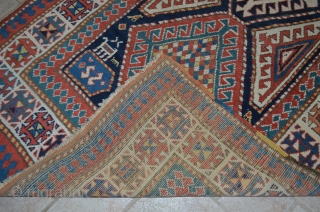 Nice early Shirvan runner.  Measures 9'11" x 44".  Great colors, wonderful condition.                   