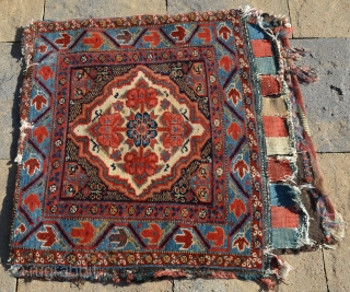 Early Kurdish Pile Bag, measures 25" x 25".  Nice even pile.                     