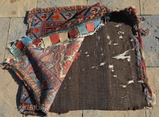 Early Kurdish Pile Bag, measures 25" x 25".  Nice even pile.                     