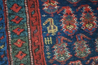 Southwest Persian Luri (?) Carpet, measures 7'9" x 4'.  Multiple borders, wonderful, vibrant colors.                  