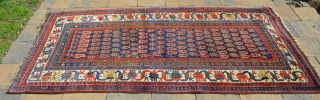 Southwest Persian Luri (?) Carpet, measures 7'9" x 4'.  Multiple borders, wonderful, vibrant colors.                  