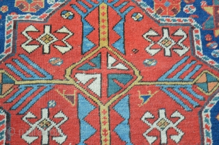 Beautiful early Akstafa, late 19th century.  Vivid colors, even wear.  Measures 9'3" x 3'5"                 