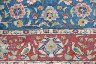 A nice antique Turkish carpet, great wool, wonderful sheen.  Measures 4' x 5'6"                   