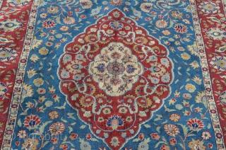 A nice antique Turkish carpet, great wool, wonderful sheen.  Measures 4' x 5'6"                   