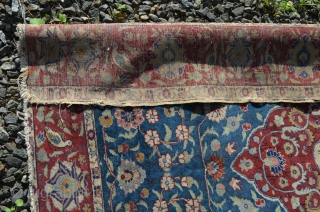 A nice antique Turkish carpet, great wool, wonderful sheen.  Measures 4' x 5'6"                   