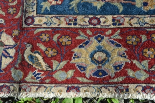 A nice antique Turkish carpet, great wool, wonderful sheen.  Measures 4' x 5'6"                   