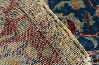 A nice antique Turkish carpet, great wool, wonderful sheen.  Measures 4' x 5'6"                   