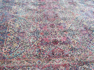 A very nice overall pattern early 20th Century Kirman carpet.  The carpet is in nice condition.  It measures 9'x15'.            