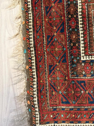 Baluch Yakub Khani Wedding Rug, late 19th century
Size: aprox 220 × 140 cm (7'3" × 4'7")

A rare Baluch rug from the Yakub Khani tribe, originally woven as a wedding gift at the  ...