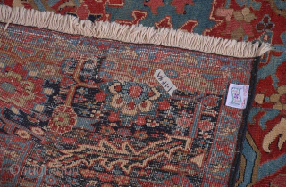 Late 19th century from Heriz.
knotted by master seyed hasan ganjehei.
In restored condition.

142*190cm                     